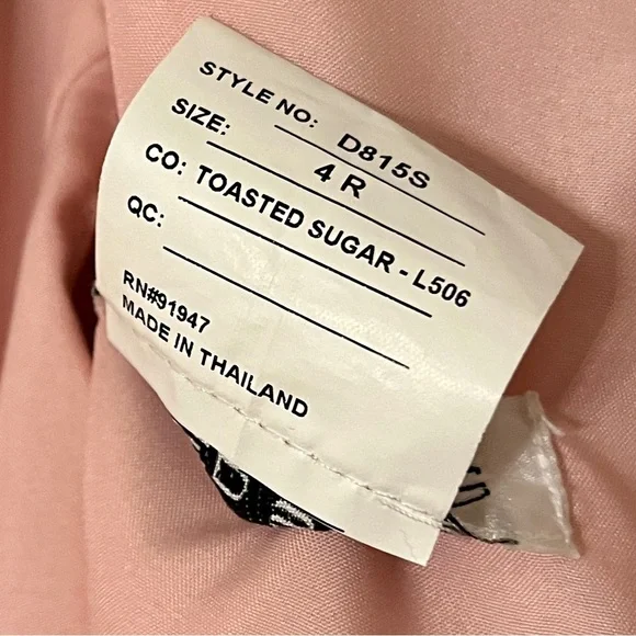Alfred Sung Draped One-Shoulder Satin Maxi Dress Pockets Toasted Sugar 4 AS‎ IS - Picture 11 of 16